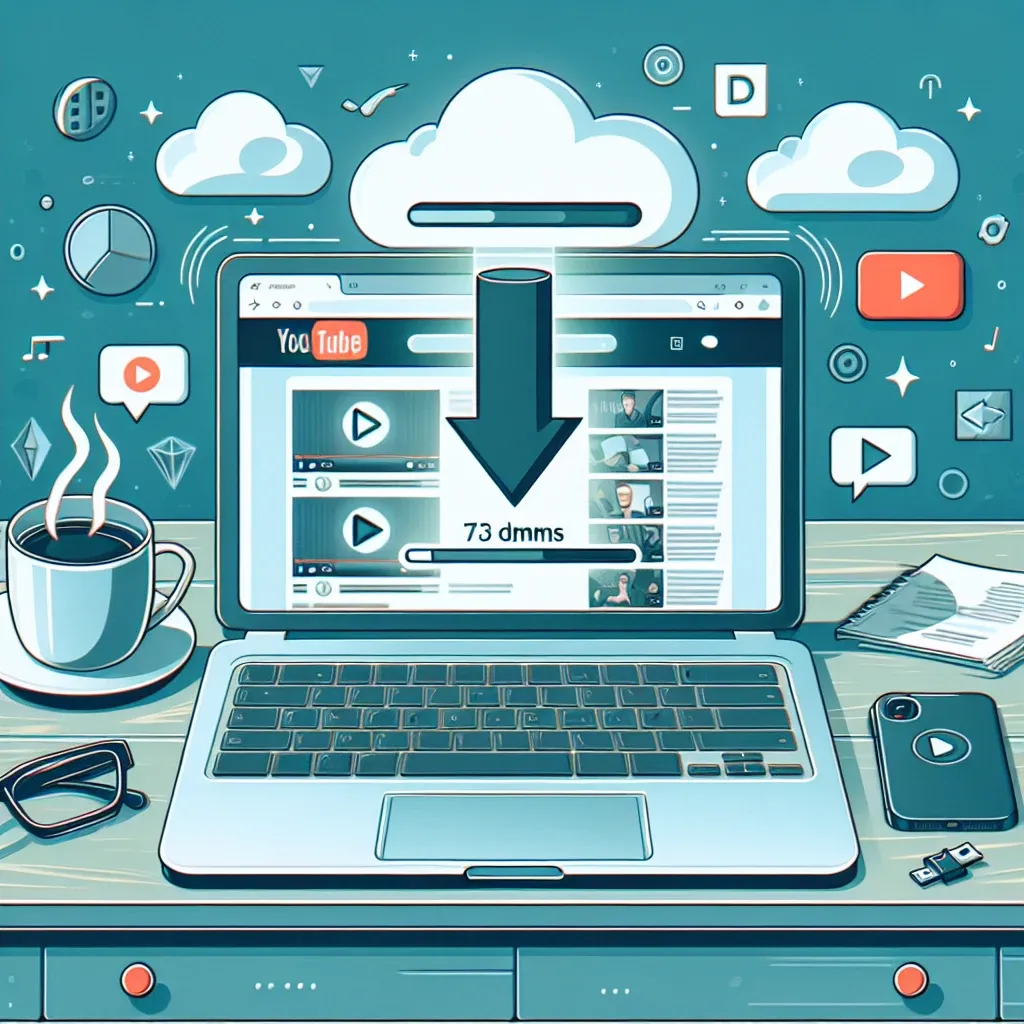 "صورة لواجهة تطبيق TikTok تظهر كيفية تنزيل مقاطع الفيديو بسهولة، مع تركيز على زر التنزيل وإعدادات الفيديو."